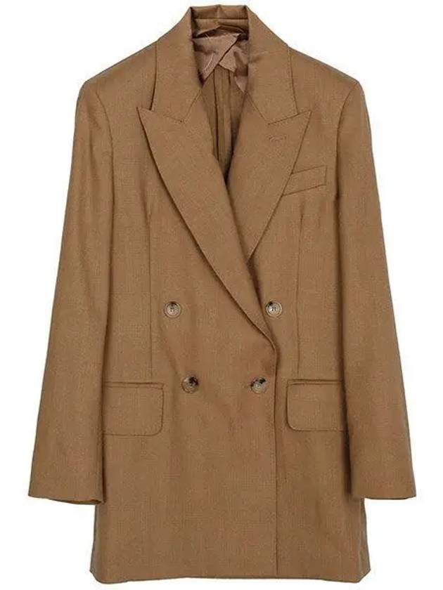 Camel Mirko Blazer Wool Jacket 007 271377 1103545 - MAX MARA - BALAAN 1