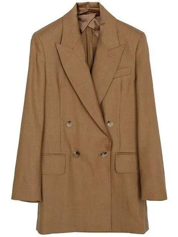 Camel Mirko Blazer Wool Jacket 007 271377 1103545 - MAX MARA - BALAAN 1