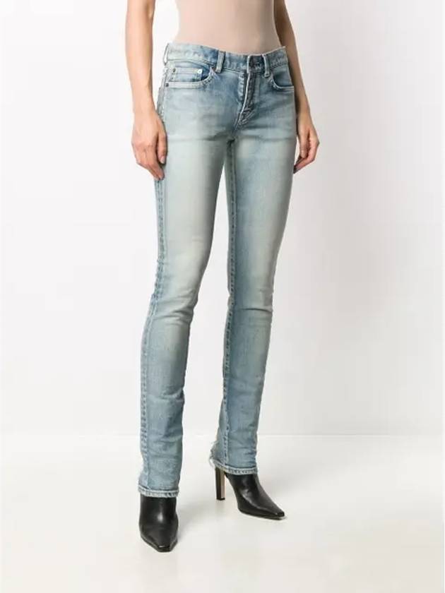 Slim Fit Straight Jeans Blue - SAINT LAURENT - BALAAN 6