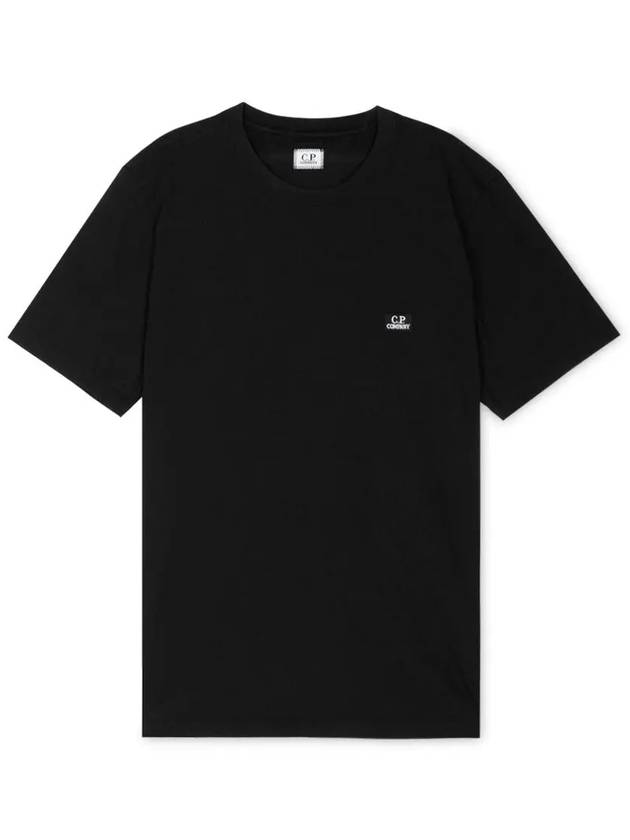 30/1 Jersey Logo Short Sleeve T-Shirt Black - CP COMPANY - BALAAN 2