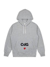 Heart Logo Hoodie Grey - COMME DES GARCONS PLAY - BALAAN 1