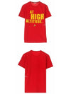 logo lettering print short sleeve t-shirt red - MONCLER - BALAAN 5