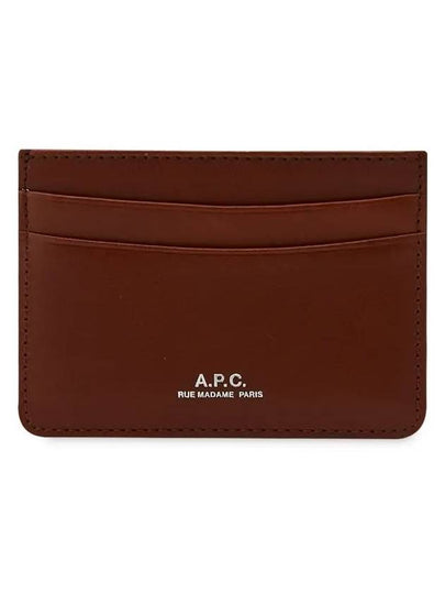 Andre Logo Card Wallet Nut Brown - A.P.C. - BALAAN 2