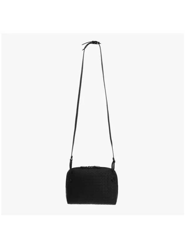 Intrecciato Lambskin Cross Bag Black - BOTTEGA VENETA - BALAAN 4