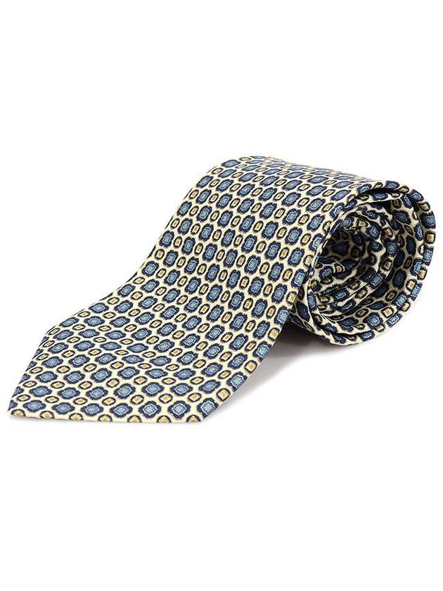 100 silk ivory pattern tie - A. TESTONI - BALAAN 2