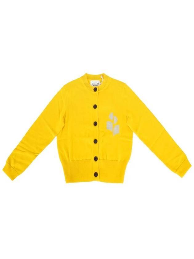 Newton Cotton Cardigan Yellow - ISABEL MARANT - BALAAN 1