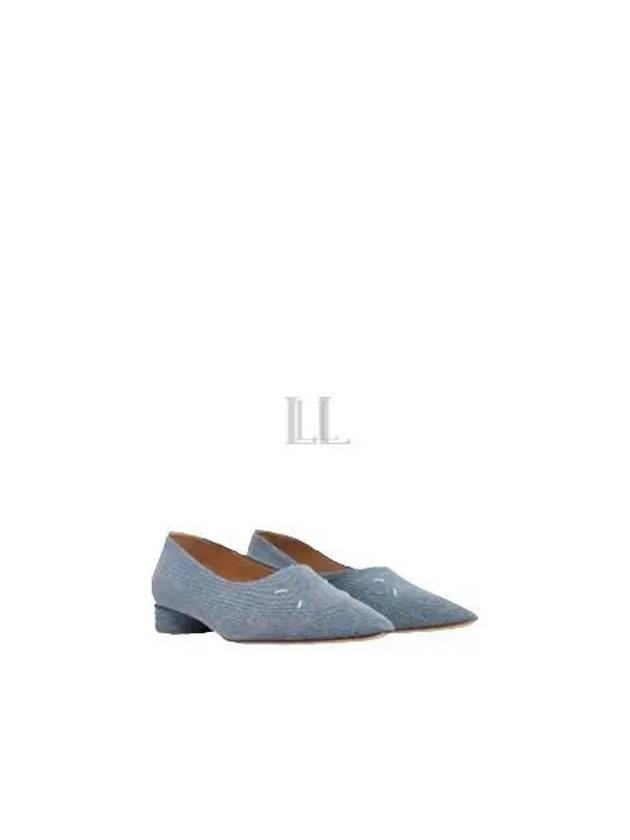 Point Toe 4 Stitch Kiki Denim Flat Blue - MAISON MARGIELA - BALAAN 2