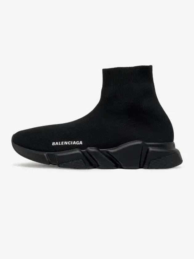 Men's Speed Recycle Knit High-Top Sneakers Black - BALENCIAGA - BALAAN 2