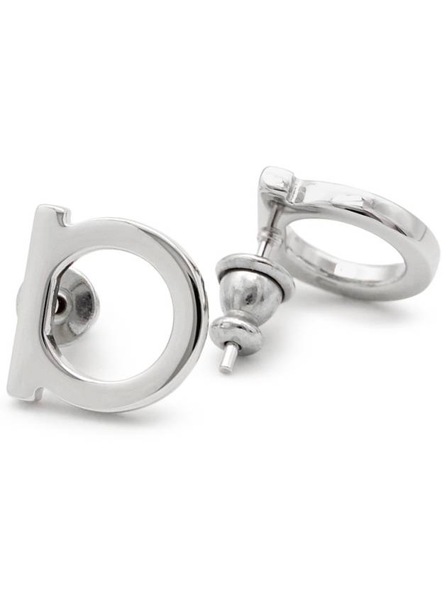 Gancini Earrings Silver - SALVATORE FERRAGAMO - BALAAN 6