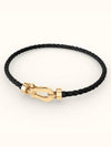 Posten gold bracelet black - FRED - BALAAN 2