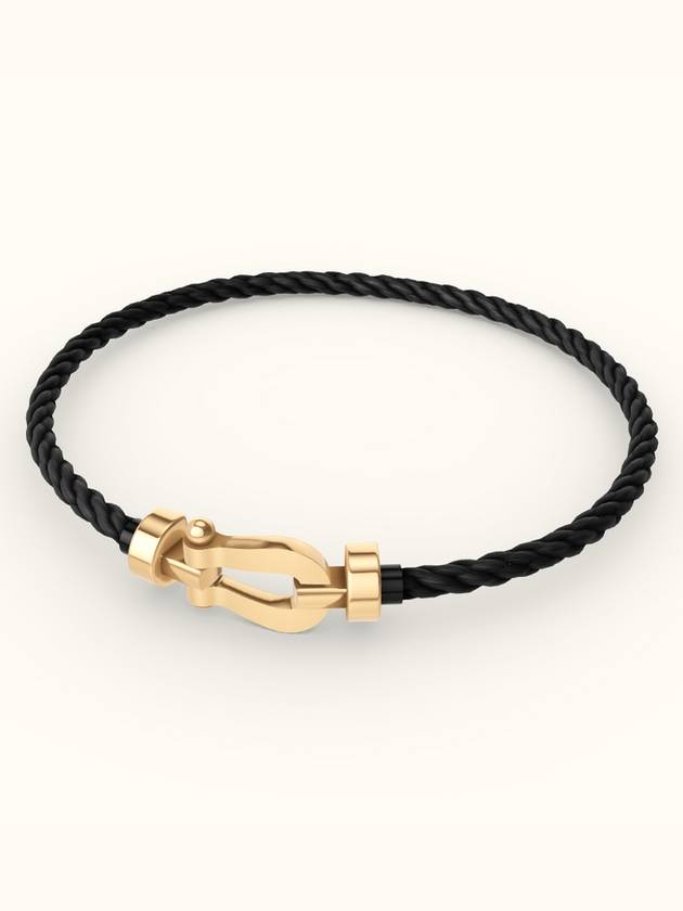 Posten bracelet medium yellow gold black 0B0069 6B0372 - FRED - BALAAN 1