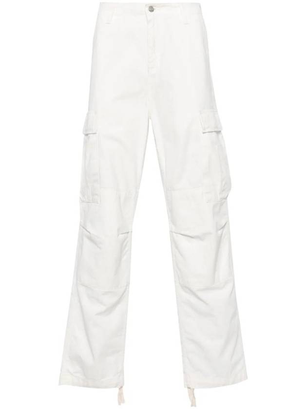 Moraga Twill Regular Cargo Straight Pants White - CARHARTT WIP - BALAAN 1