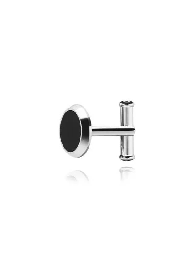 Meisterstuck Cufflinks Silver Black - MONTBLANC - BALAAN 5