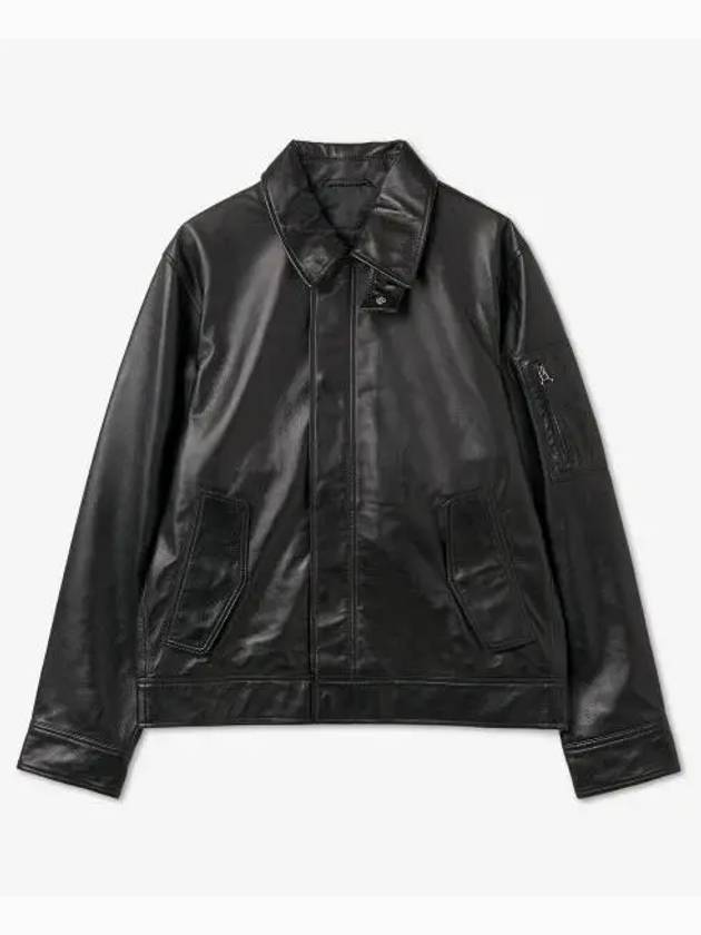 Leather Flight Jacket Black - HELMUT LANG - BALAAN 2