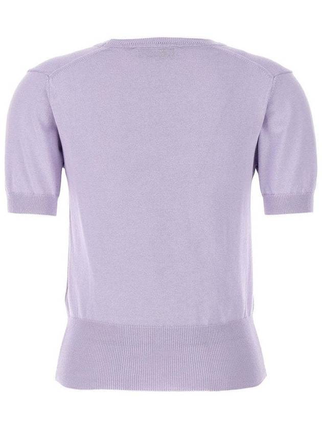 Bea Embroidery Logo Knit Top Lavender - VIVIENNE WESTWOOD - BALAAN 3