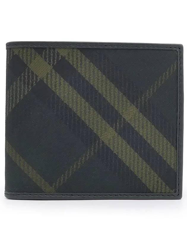 Check Bifold Half Wallet Shadow - BURBERRY - BALAAN 3