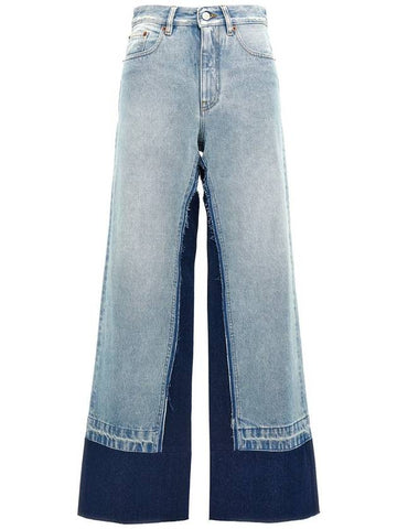 Mm6 Maison Margiela Contrast Insert Jeans - MAISON MARGIELA - BALAAN 1