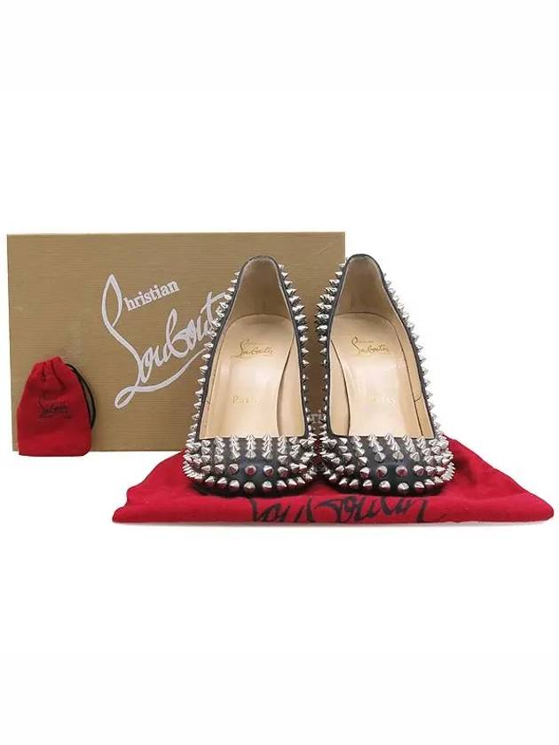 Studded black leather pumps women s shoes - CHRISTIAN LOUBOUTIN - BALAAN 1