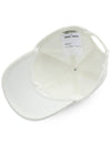 Embroidered Logo Drill Ball Cap White - MIU MIU - BALAAN 6