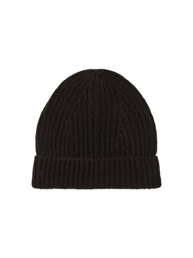 WOMEN Cashmere ribbed knit beanie black 271904 - RICK OWENS - BALAAN 1