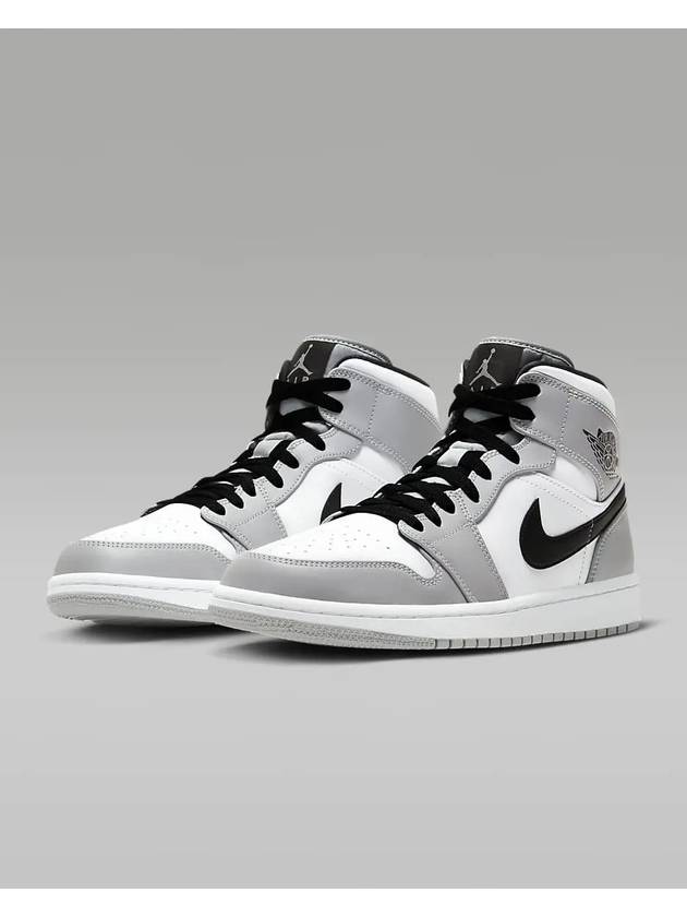 Jordan 1 Mid Chicago High Top Sneakers Mid Light Smoke Grey - NIKE - BALAAN 2