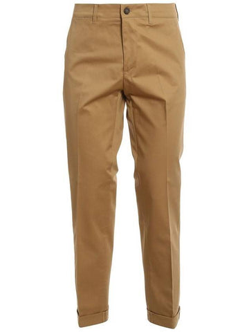 Roll-up Straight Pants Beige - GOLDEN GOOSE - BALAAN 1