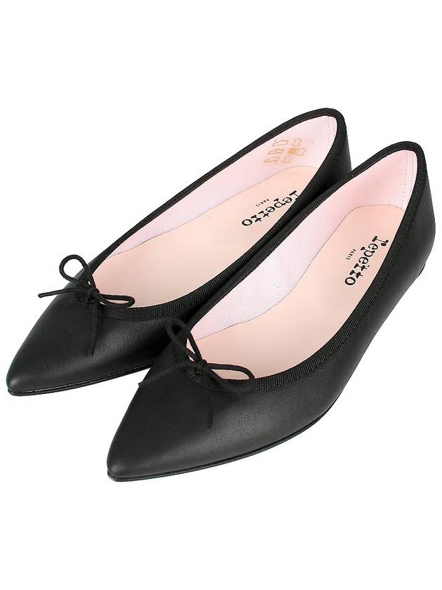 Brigitte Pointy Toe Ballerinas Black - REPETTO - BALAAN 3