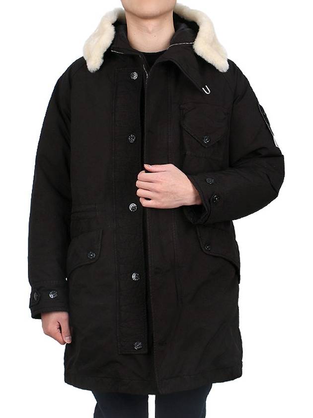 Wappen David TC Down Jacket Black - STONE ISLAND - BALAAN 4