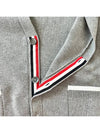 V-Neck Diagonal Armband Cardigan Grey - THOM BROWNE - BALAAN 9