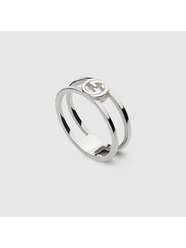 Interlocking Ring Silver - GUCCI - BALAAN 3