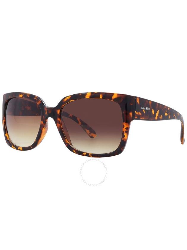 Calvin Klein Brown Gradient Square Ladies Sunglasses CK22549S 240 56 - CALVIN KLEIN - BALAAN 3