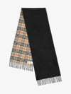 Check Cashmere Scarf Black - BURBERRY - BALAAN 2