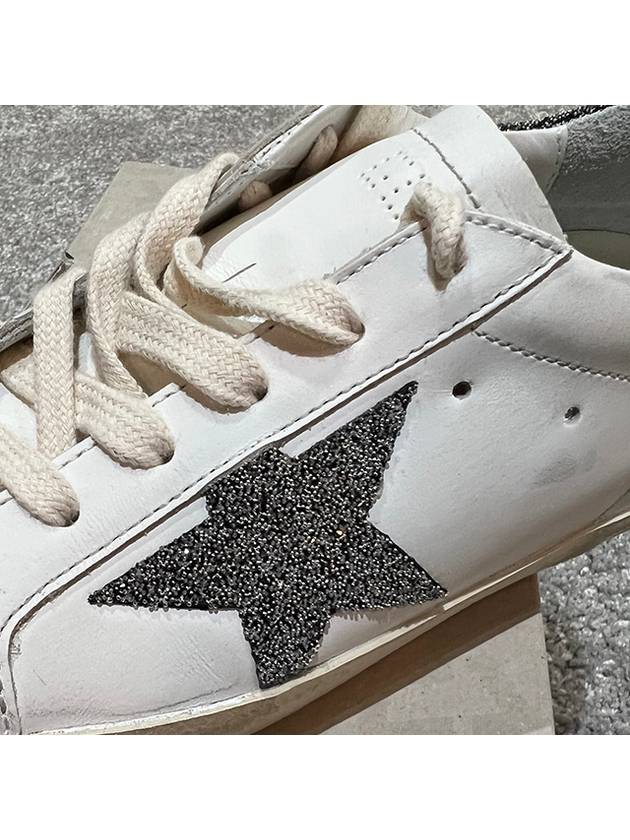 Superstar Glitter Low Top Sneakers White - GOLDEN GOOSE - BALAAN 7