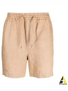 Embroidered Pony Logo Prepster Linen Shorts Brown - POLO RALPH LAUREN - BALAAN 2