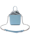 5AC Number Logo Texture Leather Bucket Bag Blue - MAISON MARGIELA - BALAAN 5