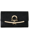 Gancini Key Holder Black - SALVATORE FERRAGAMO - BALAAN 2