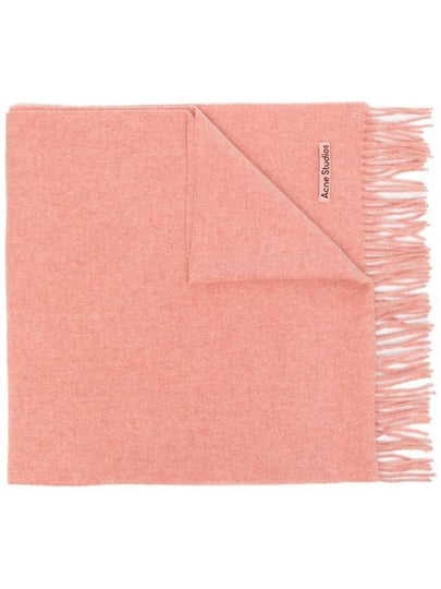 Wool Fringe Scarf Rose Melange - ACNE STUDIOS - BALAAN 2