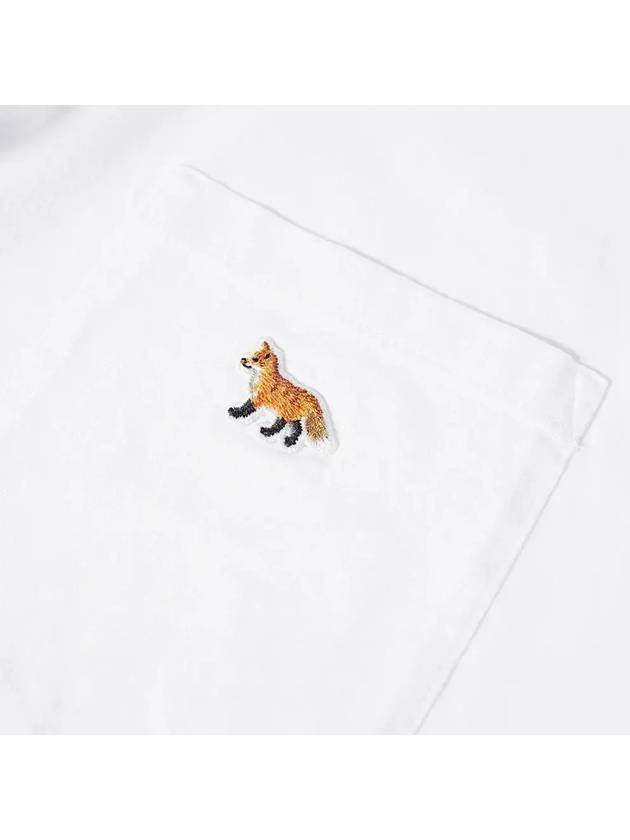 Baby Fox Patch Pocket Short Sleeve T-Shirt White - MAISON KITSUNE - BALAAN 4