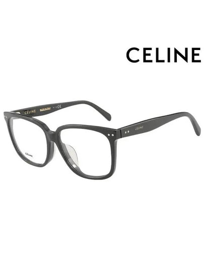 Eyewear Logo Square Eyeglasses Black - CELINE - BALAAN 2