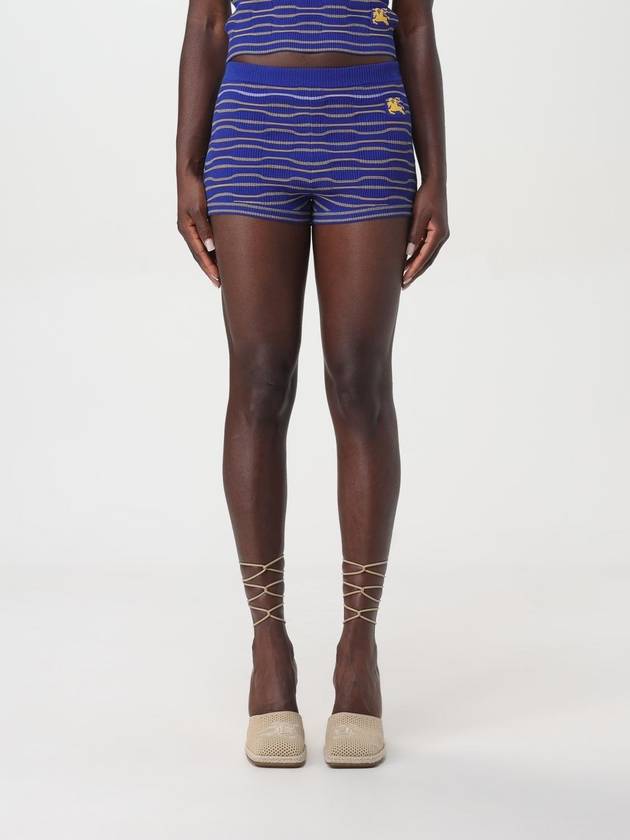 Striped Knit Shorts Blue - BURBERRY - BALAAN 2