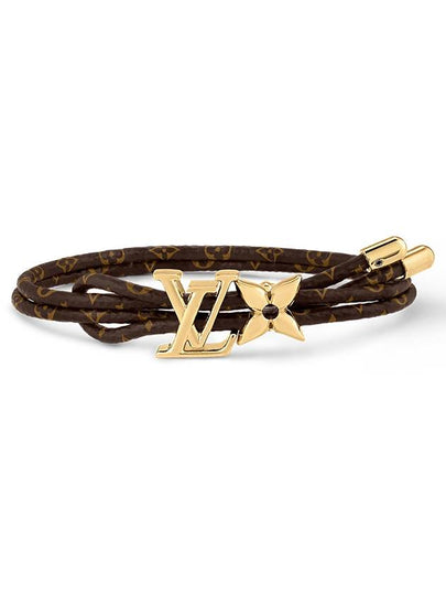 LV Bloom Monogram Bracelet Gold Brown - LOUIS VUITTON - BALAAN 2