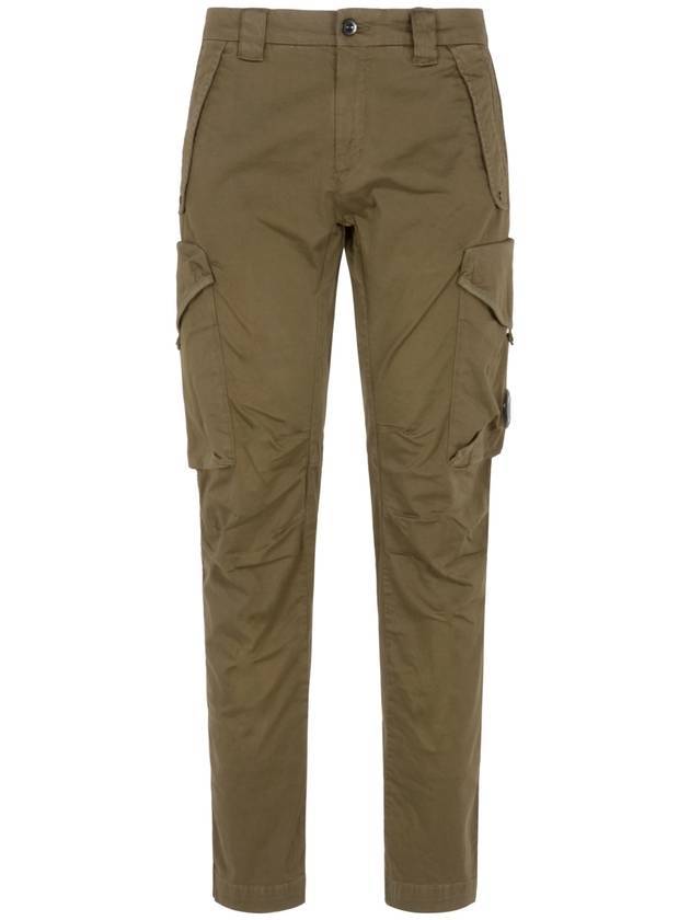 Stretch Satin Utility Cargo Lens Straight Pants Ivy Green - CP COMPANY - BALAAN 1