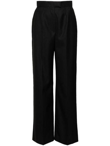 Alexander McQueen High Waist Pinstripe Pants Clothing - ALEXANDER MCQUEEN - BALAAN 1