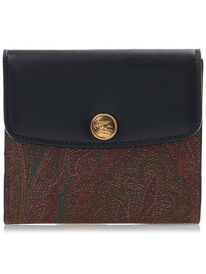 Paisley Print Card Wallet Brown Black - ETRO - BALAAN 2