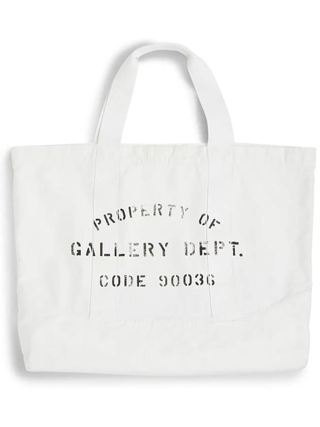 Logo Classic Tote Bag White - GALLERY DEPT. - BALAAN 3