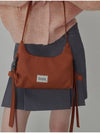 Side Detailed Ribbon Hobo Bag Brown - OPENING SUNSHINE - BALAAN 4