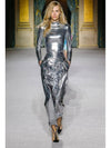 SILVER HOLOGRAPHIC TOP - BALMAIN - BALAAN 6