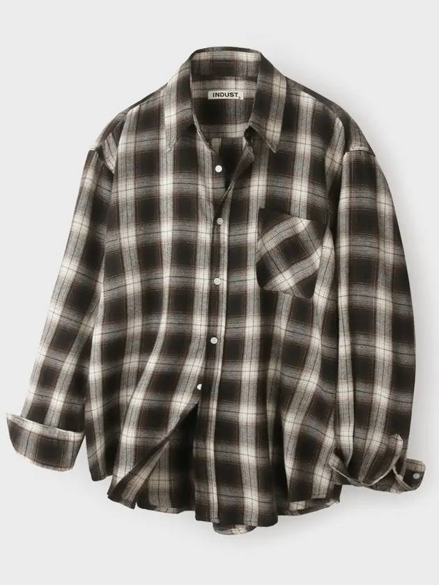 Cloud Multi Check Shirt Brown - INDUST - BALAAN 5