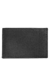 Uptown Grain De Poudre Embossed Leather Flap Card Case Black - SAINT LAURENT - BALAAN 4