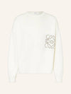 Cotton Blend Sweatshirt White - LOEWE - BALAAN 2